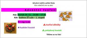 Základní škola Luže - Adventní tvoření