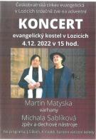 Evangelický kostel v Lozicích - koncert