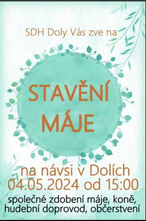 SDH Doly Vás zve na STAVĚNÍ MÁJE