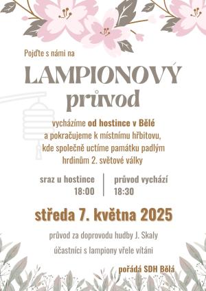 Pamětní průvod s lampiony