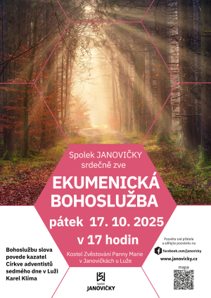 Spolek Janovičky srdečně zve Ekumenická bohoslužba